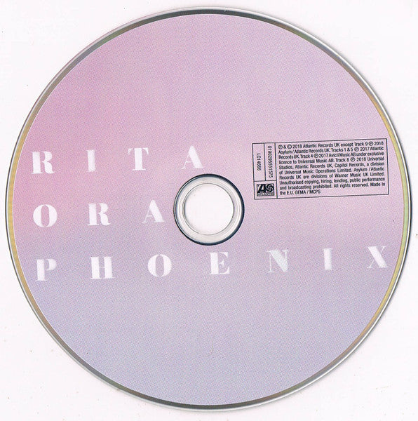 Rita Ora - Phoenix (2018 CD) Sealed