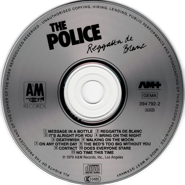 Police - Reggatta De Blanc (Audio Master Plus CD) NM