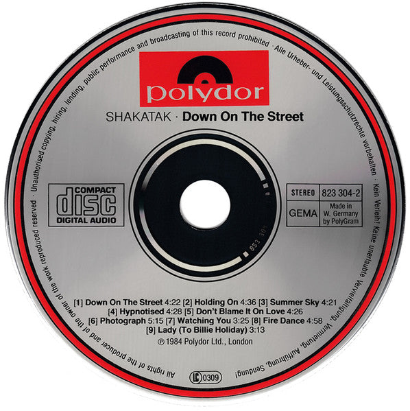 Shakatak - Down on the Street (1984 CD) NM