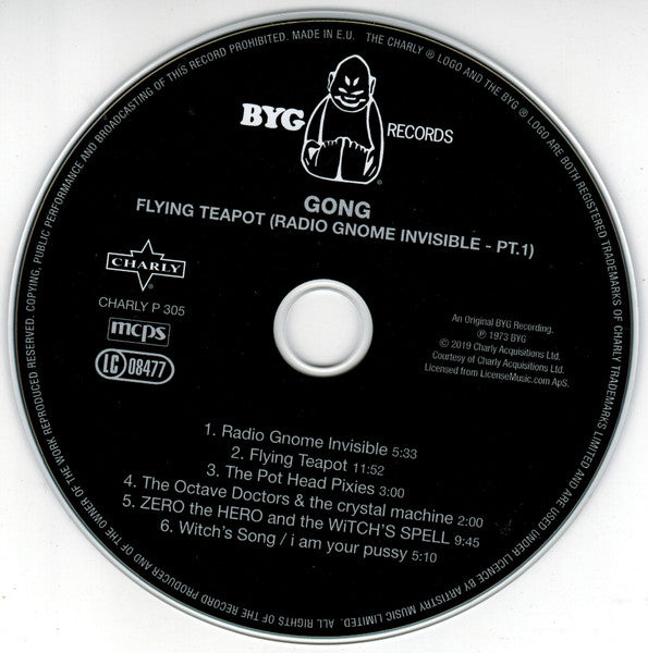 Gong - Radio Gnome Invisible Part 1 (2019 Remastered CD) VG+