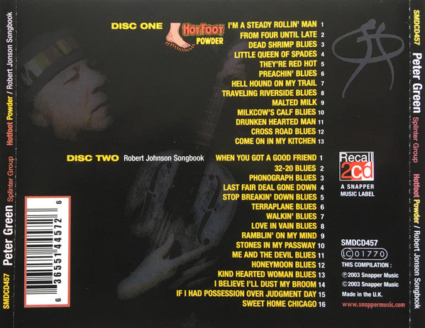 Peter Green Splinter Group - Hotfoot Powder / Robert Johnson..(1993 DCD) Mint