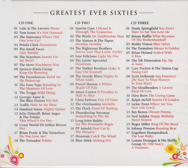 Various - Greatest Ever! Sixties The Definitive Collection (2005 3x CD Set) NM