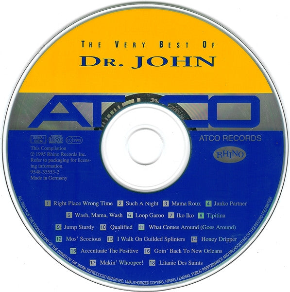 Dr. John - The Very Best of (1995 CD) NM