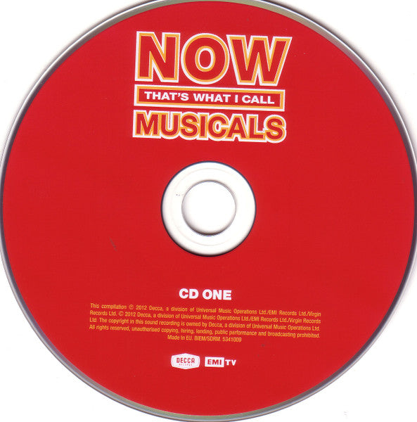 Various - Now Thats What I Call Musicals (2012 DCD) Mint