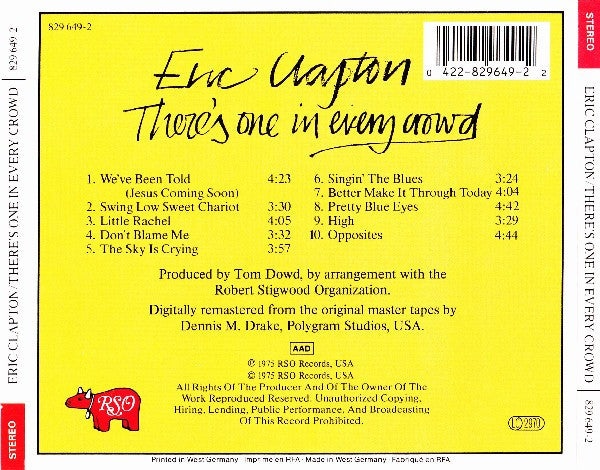 Eric Clapton - There's One In Every Crowd (Early German CD) VG+