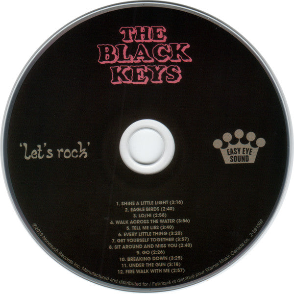 Black Keys - 'Let's Rock' (Canadian 2019 CD) NM
