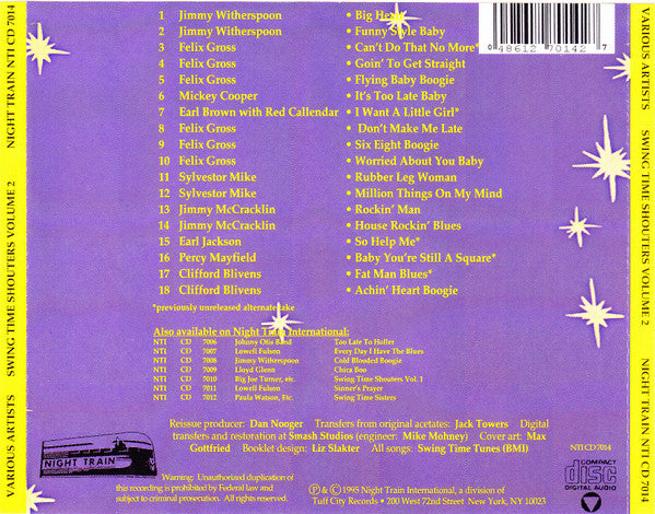 Various - Swing Time Shouters Vol 2 (1995 US CD) Mint