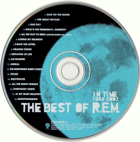R.E.M - The Best of ~ In Time 1988-2003 (2003 CD) VG+