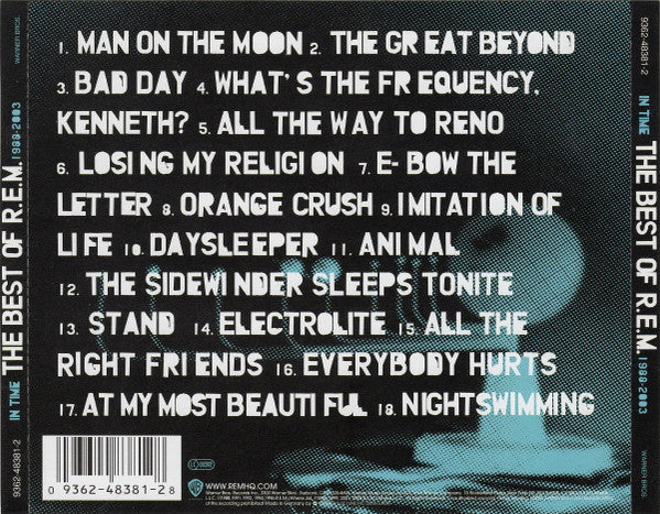 R.E.M - The Best of ~ In Time 1988-2003 (2003 CD) VG+