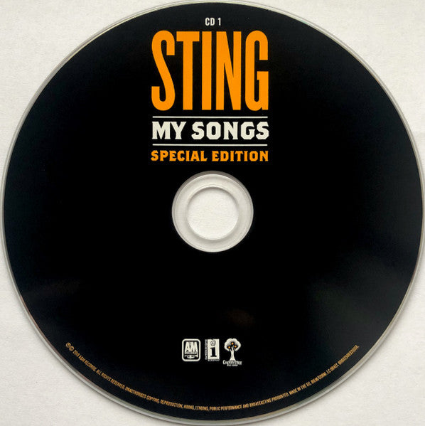 Sting - My Songs (Special edition DCD) NM
