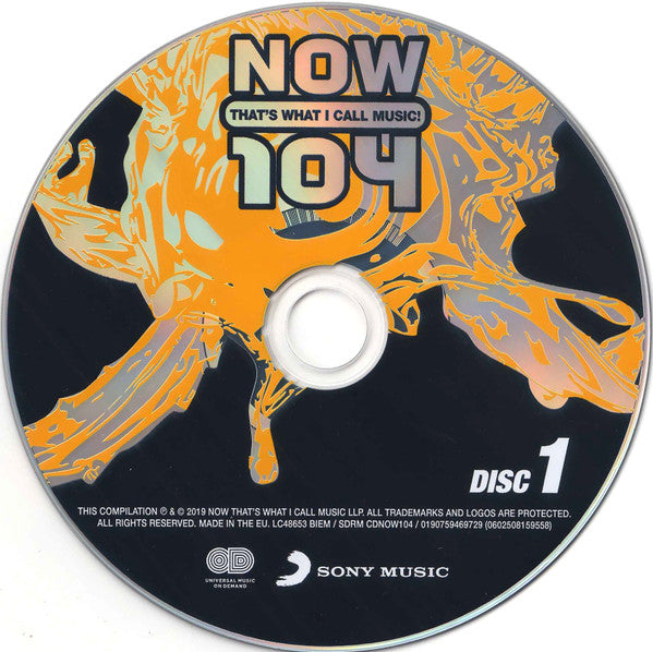 Various - Now Thats What I Call Music 104 (2019 DCD) Mint