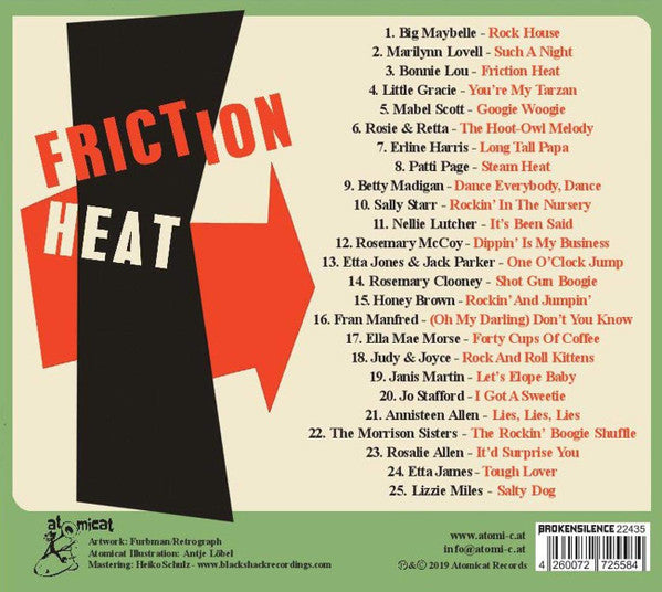 Various - Friction heat ~ Rock'n'Roll Kittens Vol.1 (2019 CD) VG+