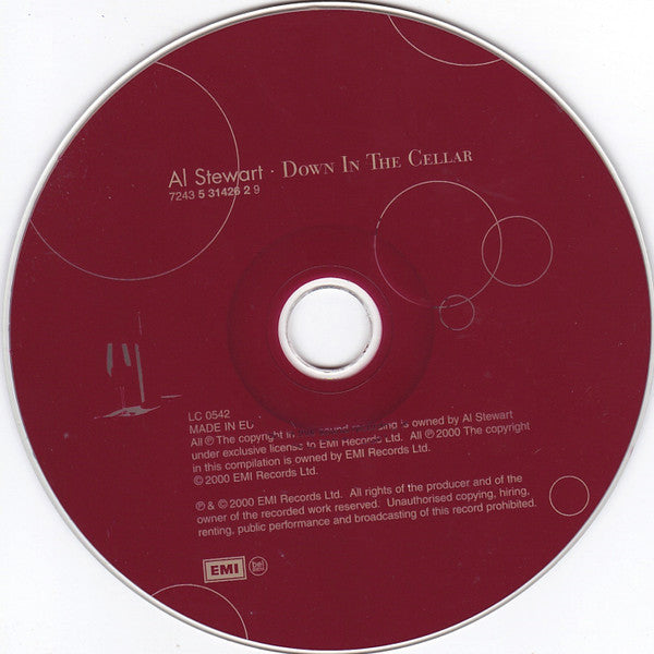 Al Stewart - Down in the Cellar (2000 CD) VG+