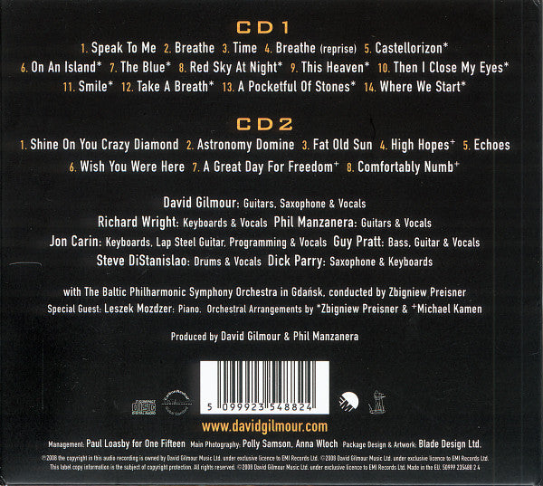 David Gilmour - Live in Gdansk (2008 DCD) NM
