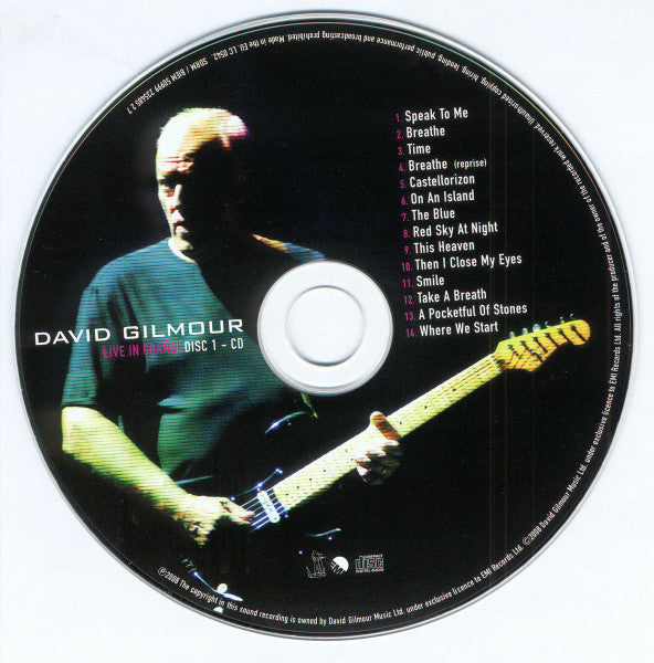 David Gilmour - Live in Gdansk (2008 DCD) NM