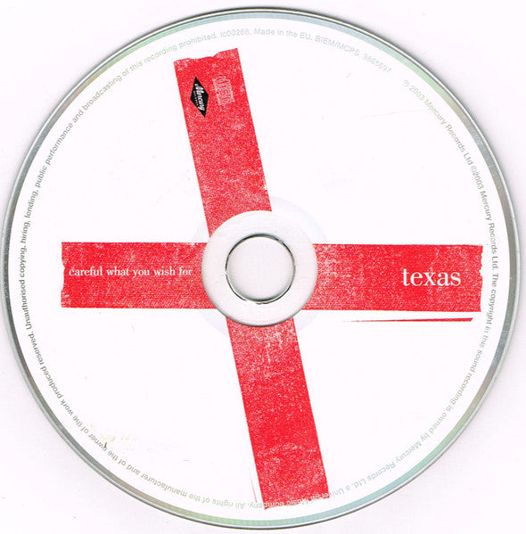 Texas - Careful What You Wish For (2003 CD) VG+