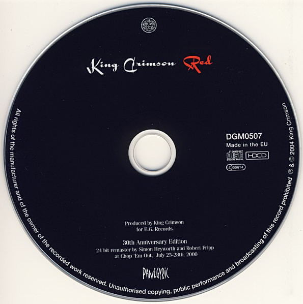 King Crimson - Red (2004 30th Anniversary Edition HDCD) Mint