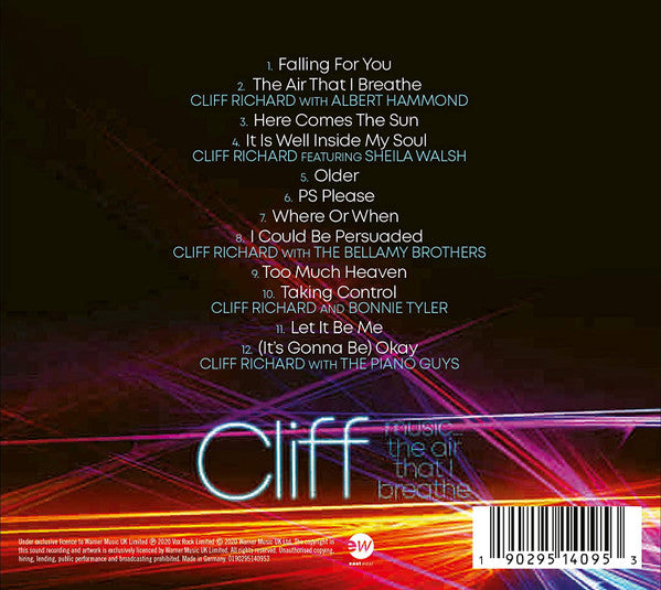 Cliff Richard - Music...The air that i breathe (2020 CD) Sealed