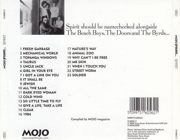 Spirit - An Introduction to~23 Classic Songs (2004 CD) NM