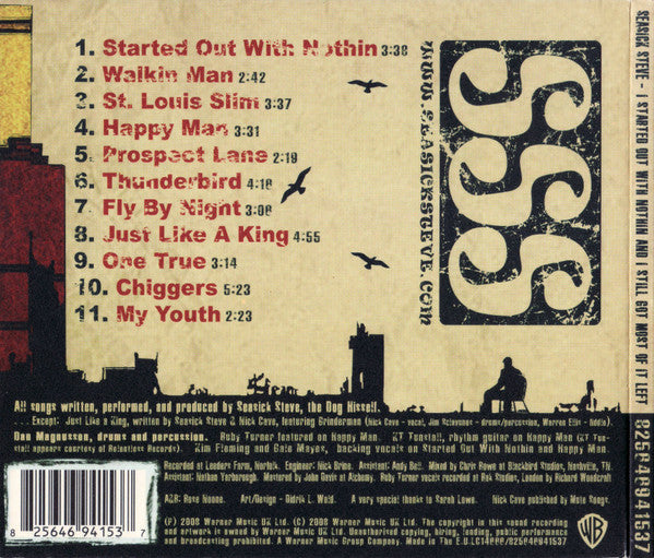 Seasick Steve - I Started Out with Nothin... (2008 CD) Mint