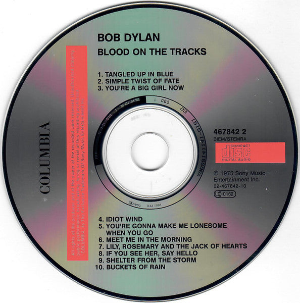 Bob Dylan - Blood on the Tracks (1991 CD) Mint