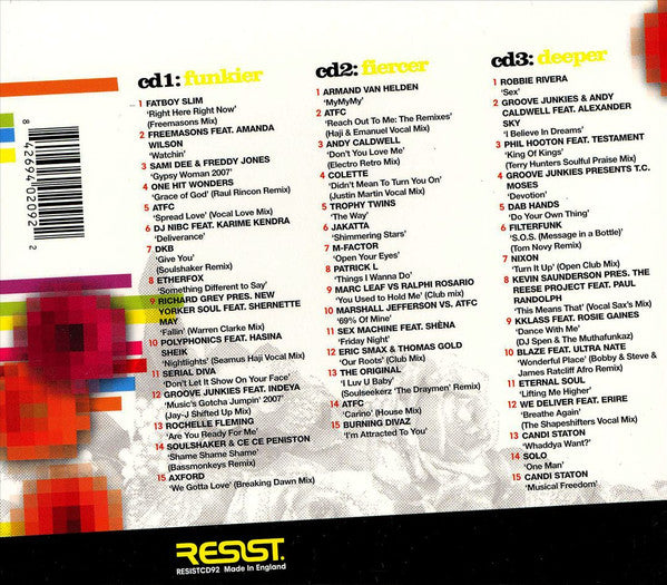 Various - The Worlds Greatest Funky House Mix (2007 3CD Set) NM