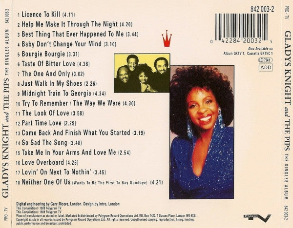 Gladys Knight and the pips - The Singles Album (1989 CD) NM