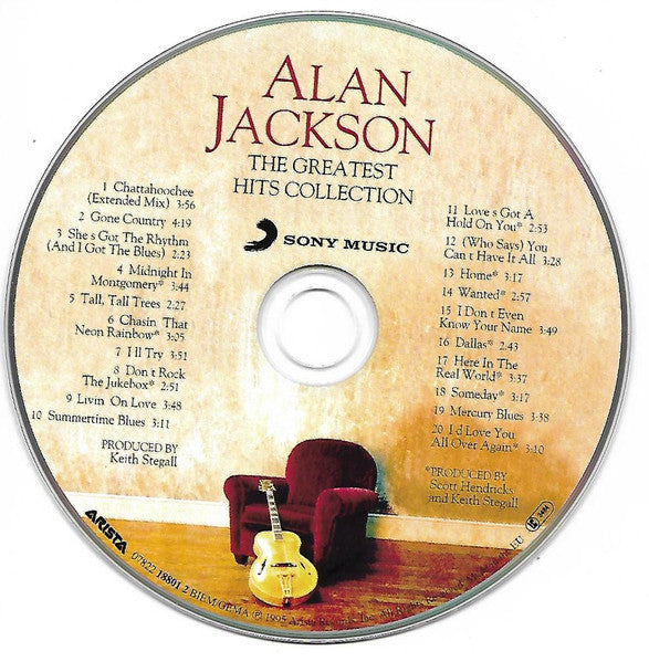Alan Jackson - The Greatest Hits Collection (1995 CD) NM