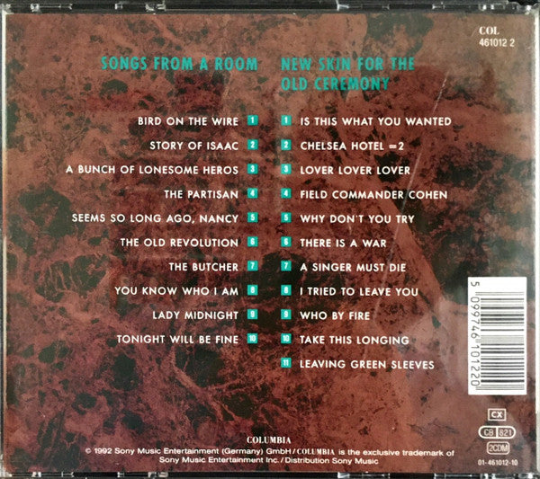 Leonard Cohen - Two Originals ~ Songs From../New Skin (1992 DCD) Mint