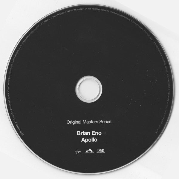 Brian Eno - Apollo ~ Atmospheres & Soundtracks (2009 CD) Mint