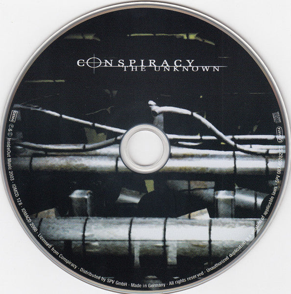 Conspiracy - The Unknown (2003 Prog Rock CD) VG+