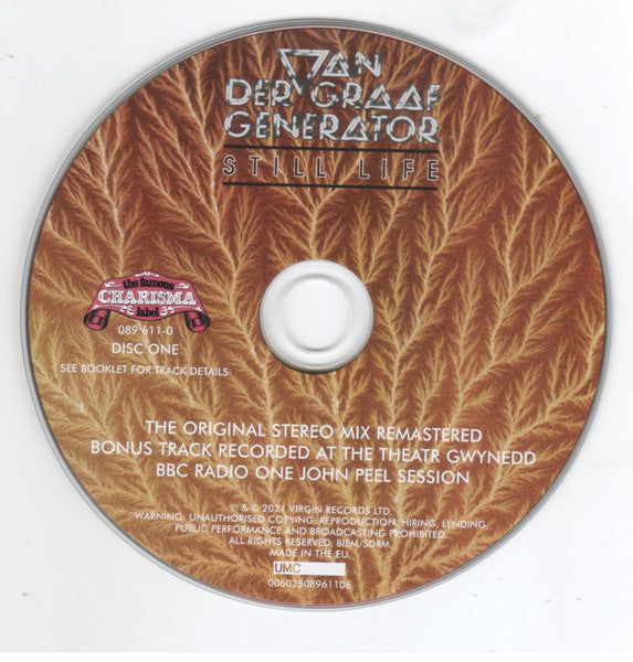 Van Der Graaf Generator - Still Life (2 CD + 5.1 DVD) Sealed