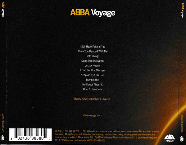 Abba - Voyage (2021 CD Album) New & Sealed