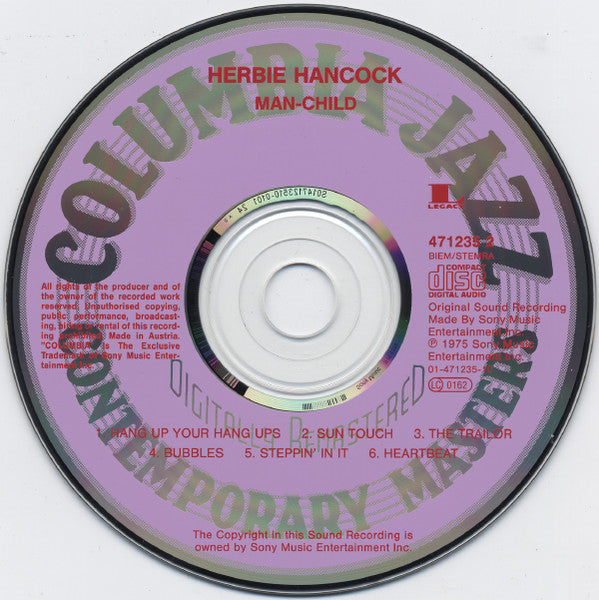 Herbie Hancock - Man-Child (1994 CD) Mint
