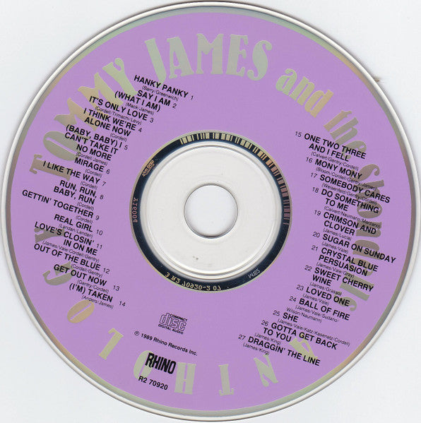 Tommy James and the Shondells - Anthology (1989 CD) NM