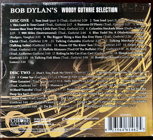 Woodie Guthrie - Bob Dylans Woodie Guthrie Selection (2009 DCD) Mint