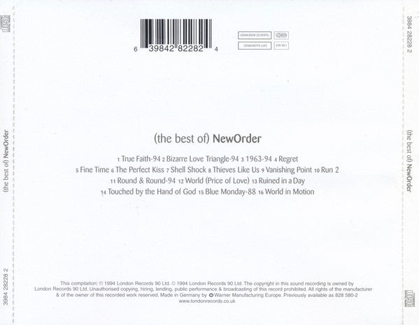 New Order - The Best Of (1999 CD) VG+