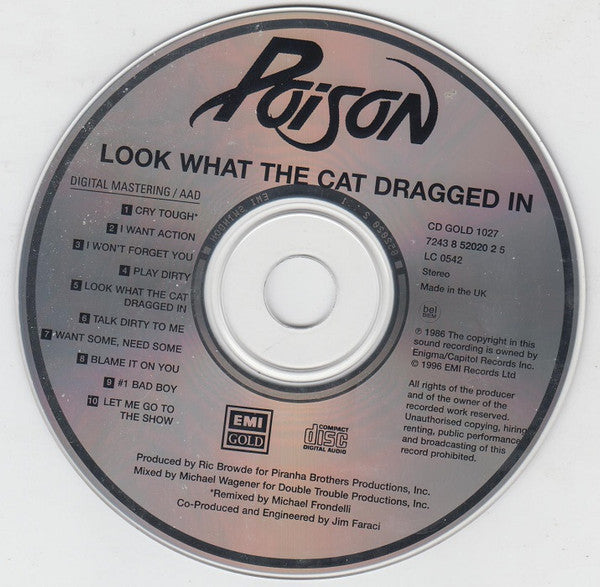 Poison - Look What the Cat Dragged In (1996 CD) VG+