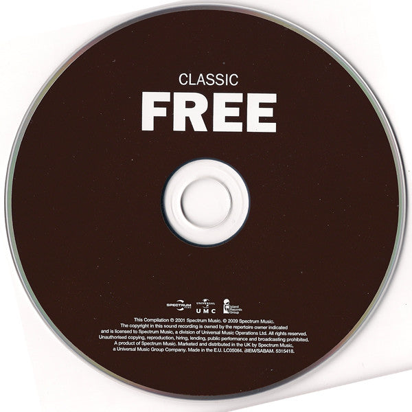 Free - Classic Free (2009 CD) Mint