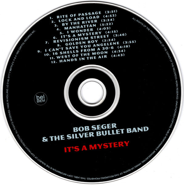 Bob Seger & the Silver Bullet Band - It's a Mystery (1995 UK CD) Mint
