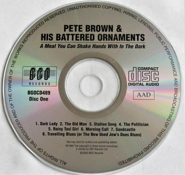 Pete Brown & His Battered Ornaments - A Meal.. / Mantle-Piece (Rare BGO DCD) NM