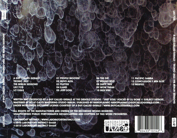 A Guy Called Gerald - Tronic Jazz~The Berlin Sessions (2010 CD) Mint