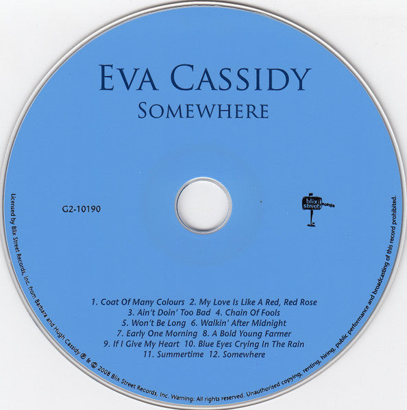 Eva Cassidy - Somewhere (2008 CD) Mint