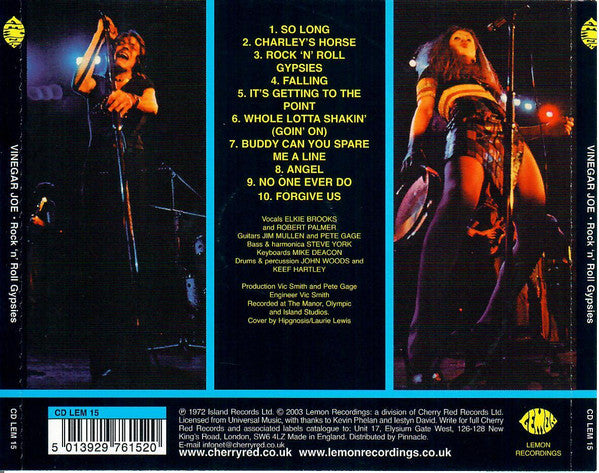 Vinegar Joe - Rock 'n Roll Gypsies (2004 CD) NM