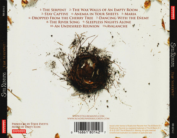 Still Remains - The Serpent (2007 CD) Mint