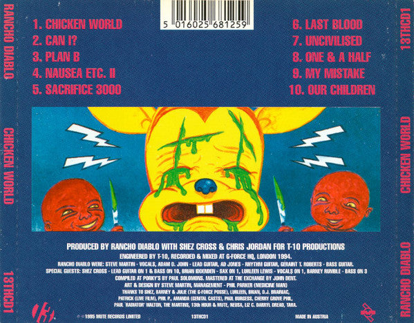 Rancho Diablo - Chicken World (1995 Rock CD) NM