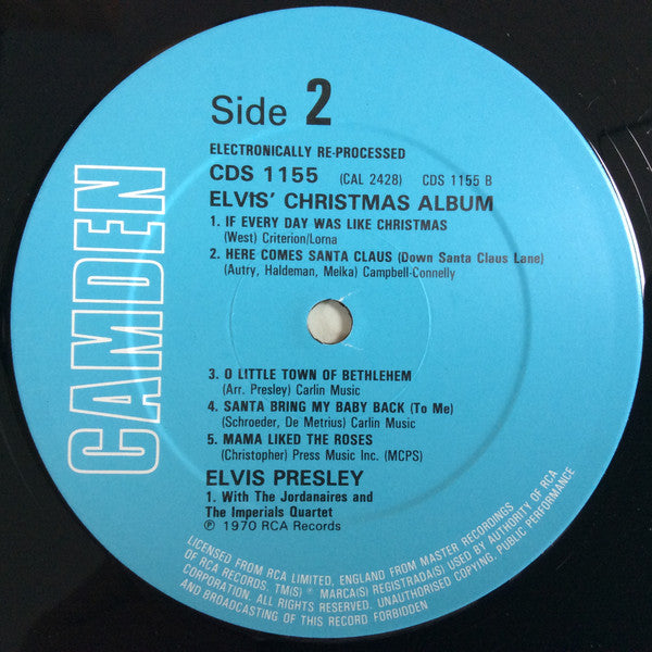 Elvis Presley - Christmas Album (1987 Vinyl Album) Mint/New