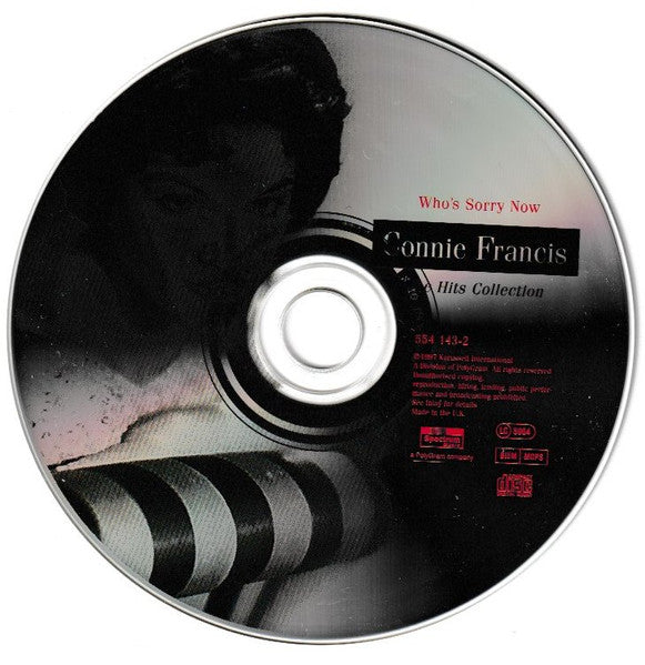 Connie Francis - Who's Sorry Now ~ The Hits Collection (1997 CD) NM