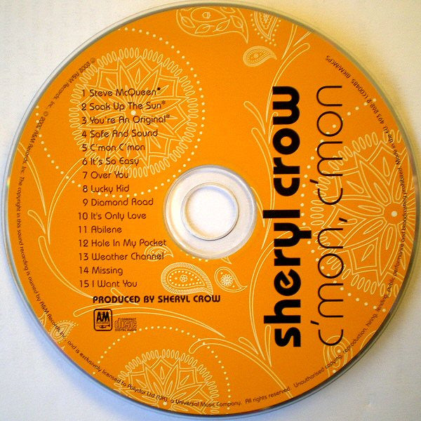 Sheryl Crow - C'Mon C'Mon (2002 CD) NM