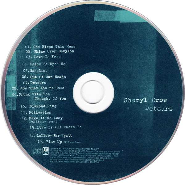Sheryl Crow - Detours (2008 CD) VG+